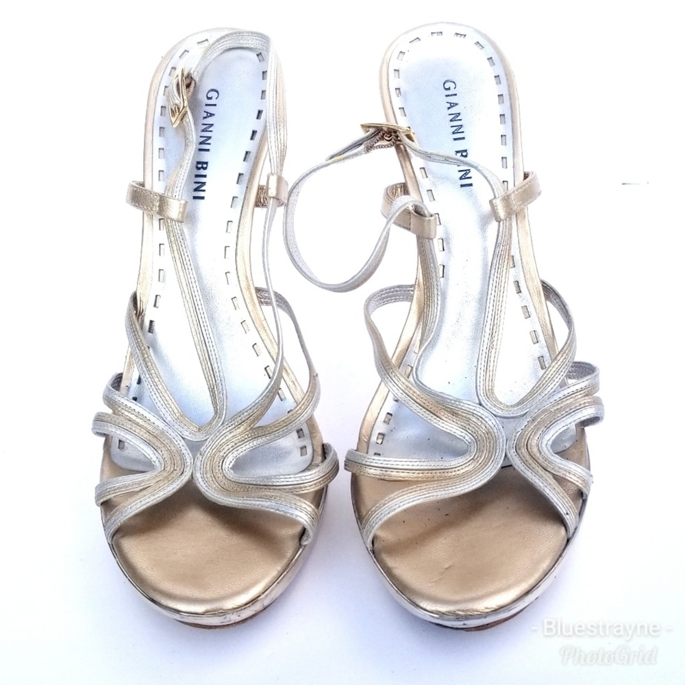 Metallic Gianni Bini Heels Size 9.5 9 1/2